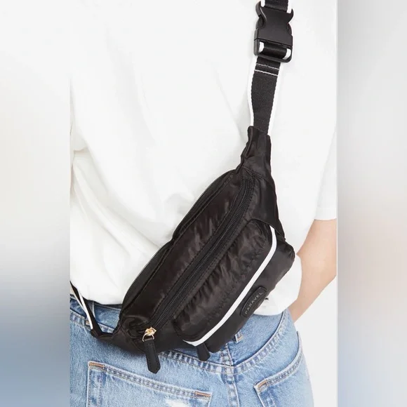 Paravel Black and White Belt Bag - Picture 2 of 10